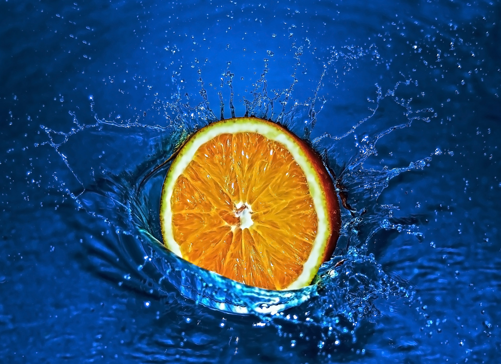 orange falling water free photo
