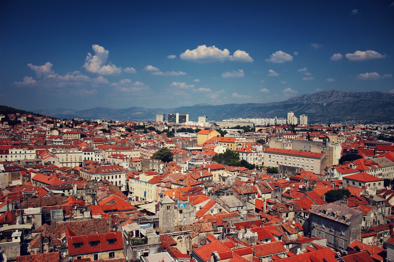 split croatia rooftops free photo