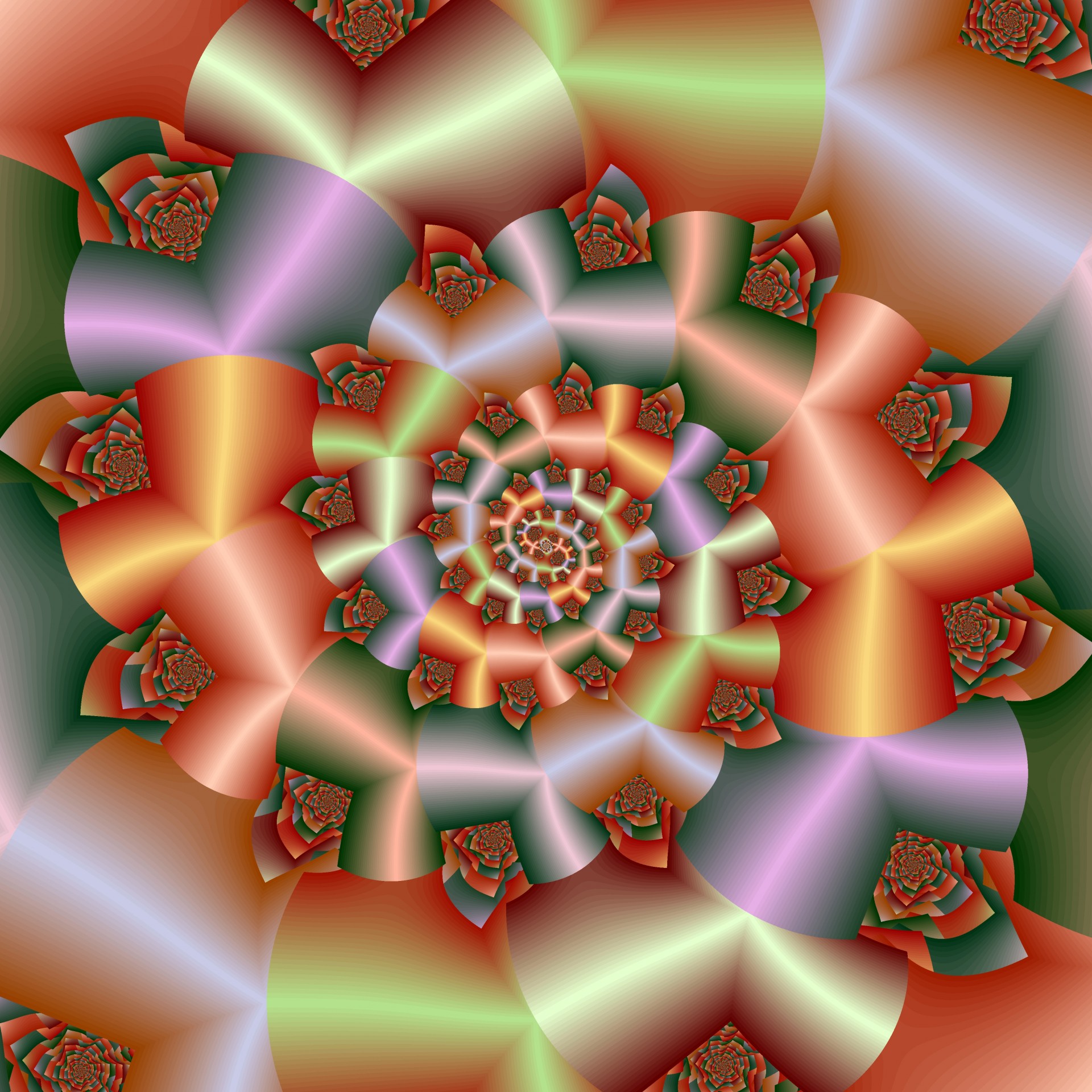 spoke spiral fractal free photo
