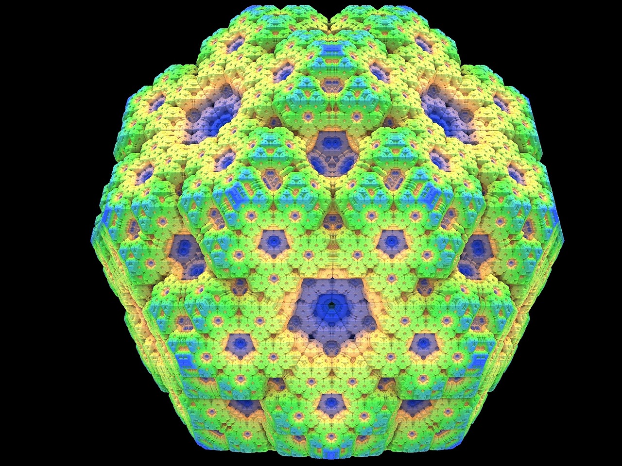sponge menger fractal free photo