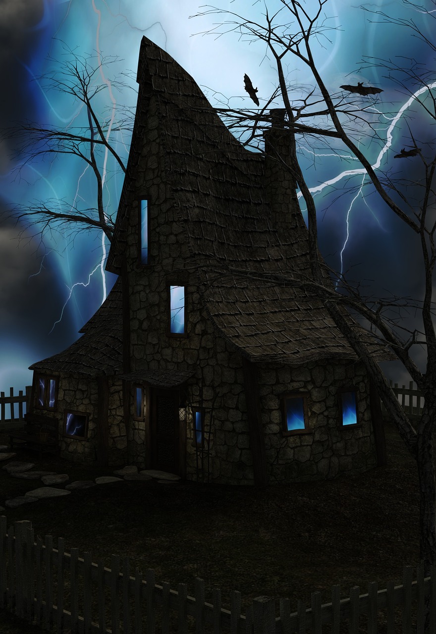 spooky home flash free photo