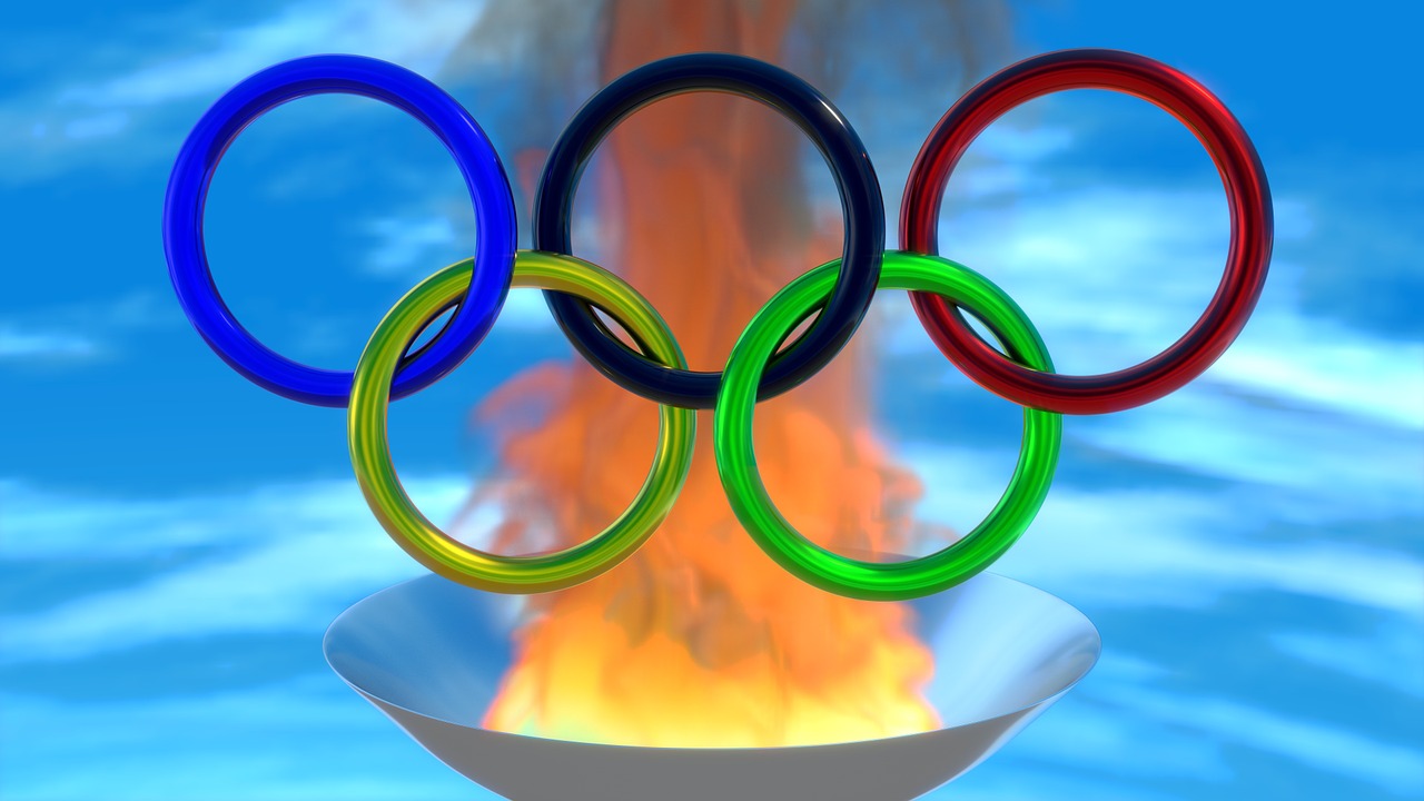 sport olympiad rings free photo