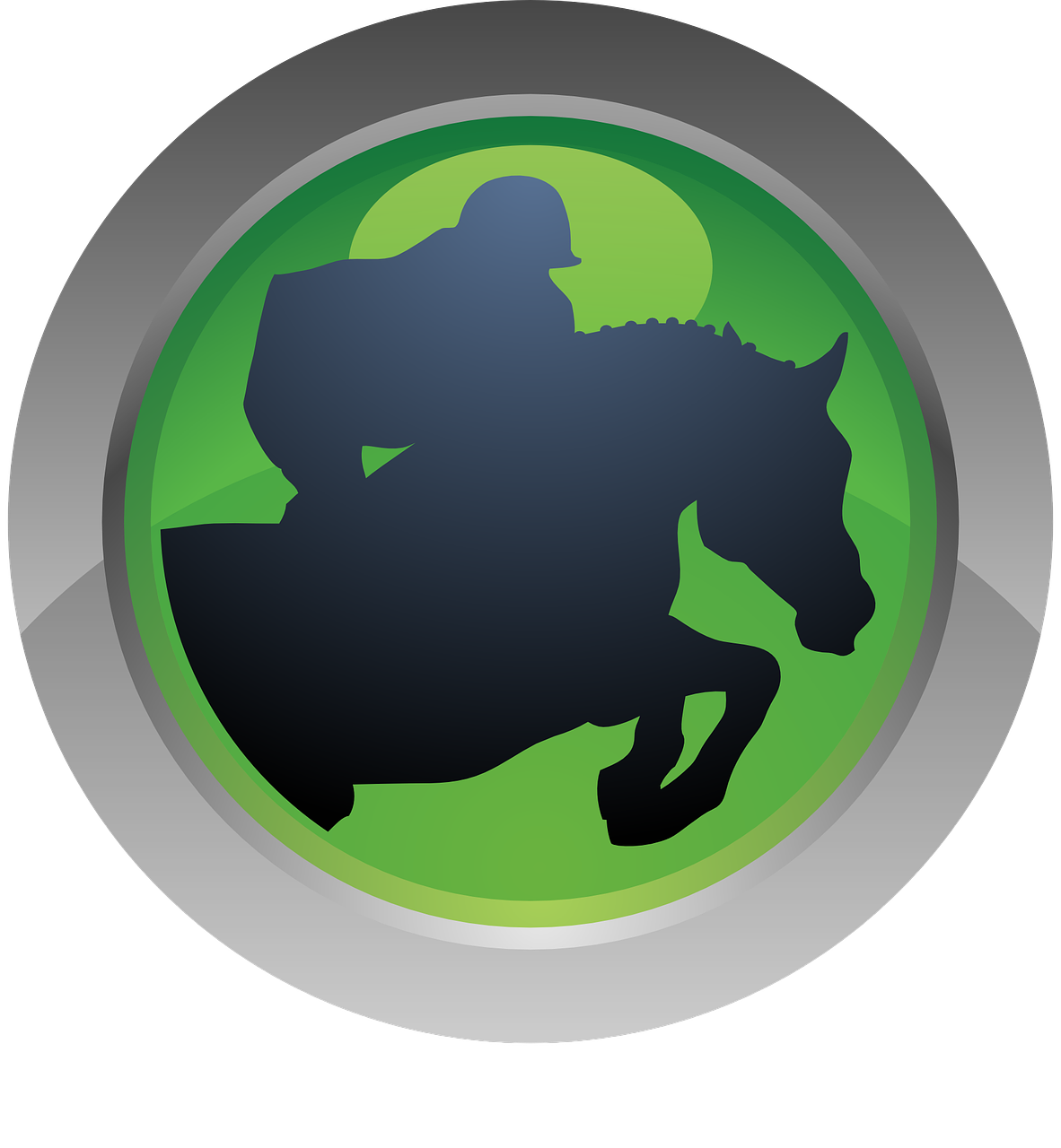 sport horseback riding icon free photo