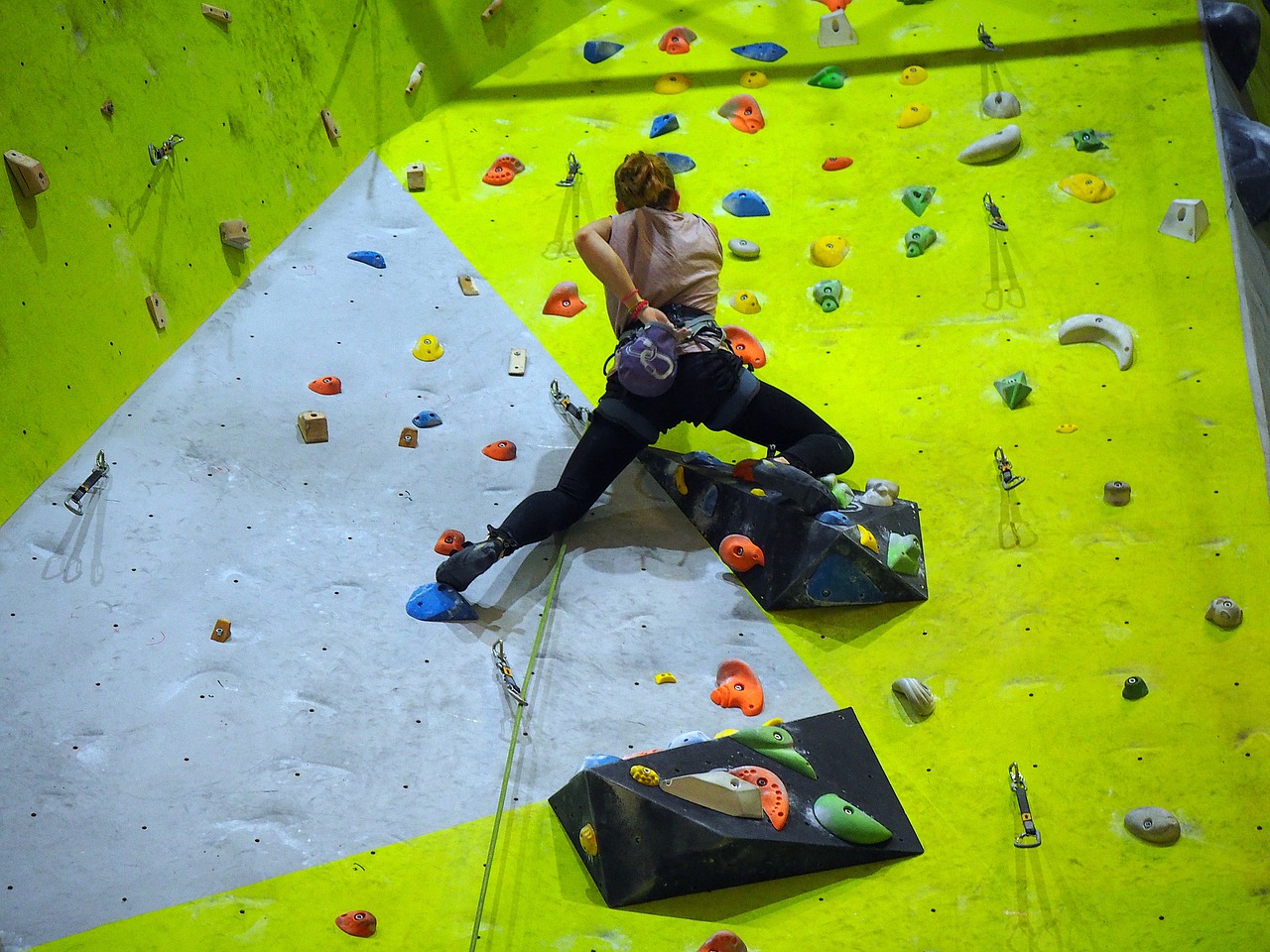 sport rock climbing wall climb free photo