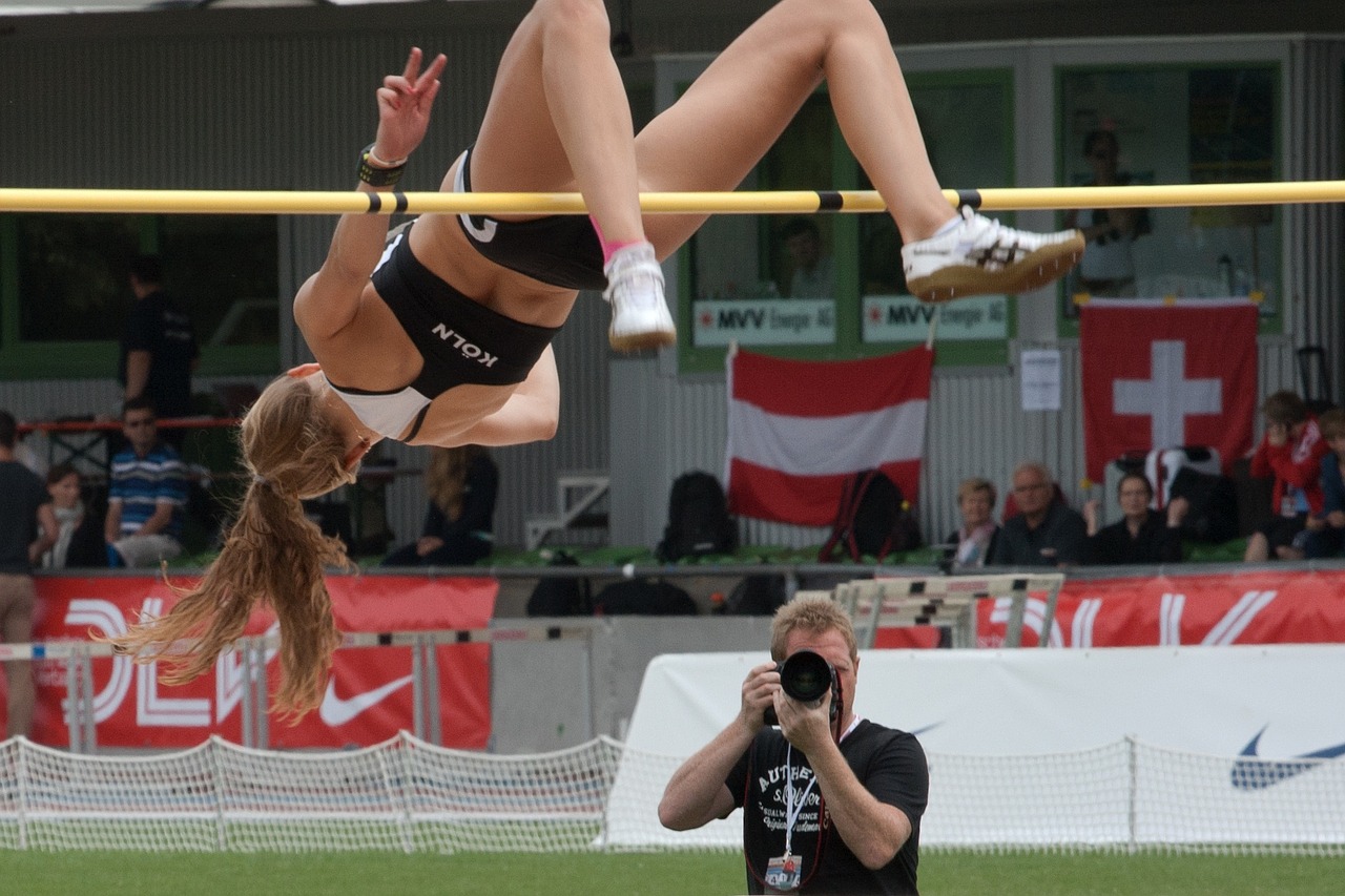 sport athletics high jump free photo