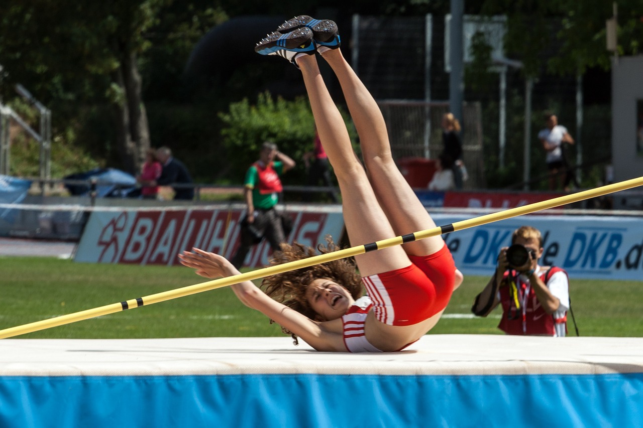 sport athletics high jump free photo