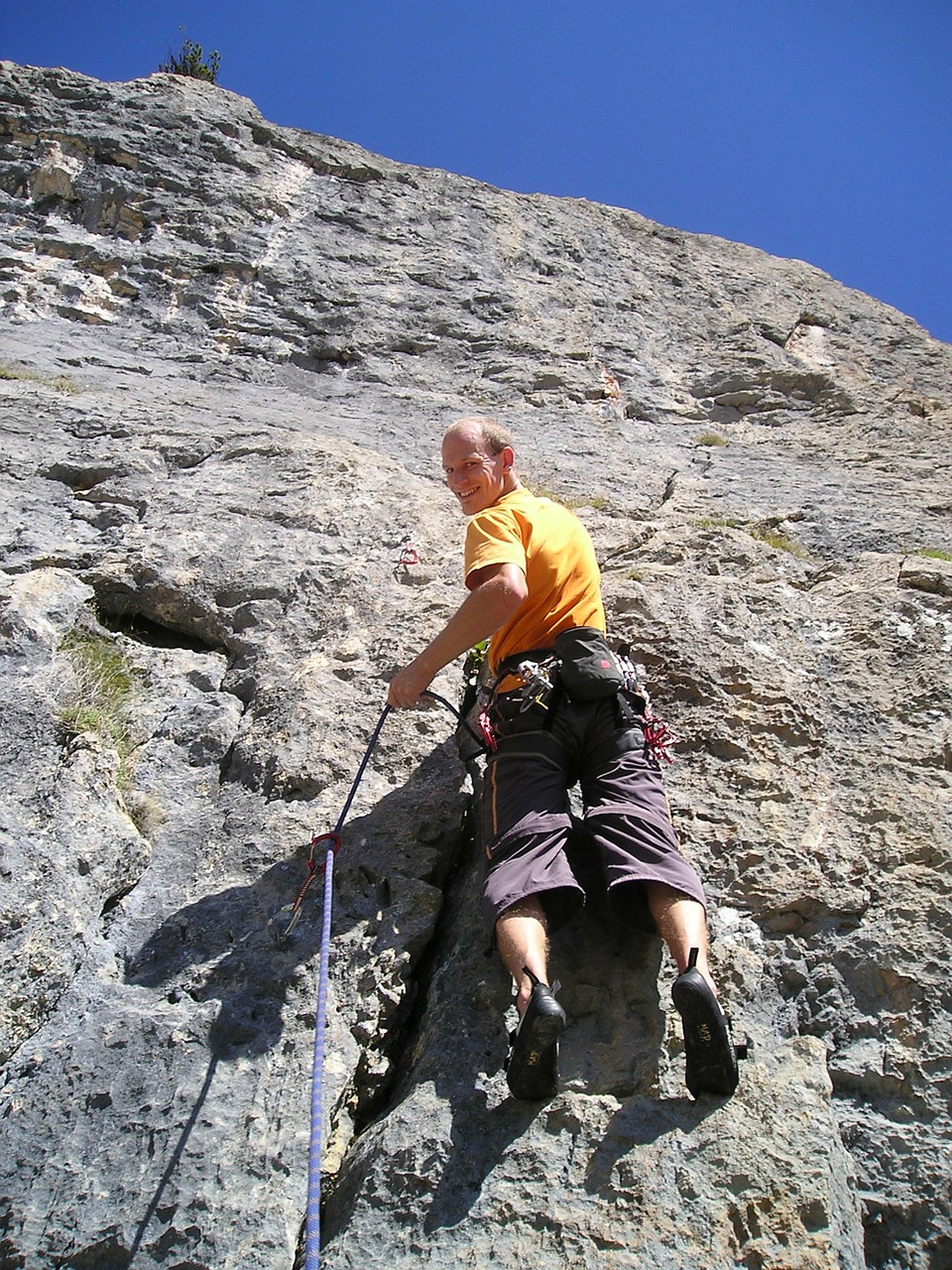 sport climbing climb climber free photo