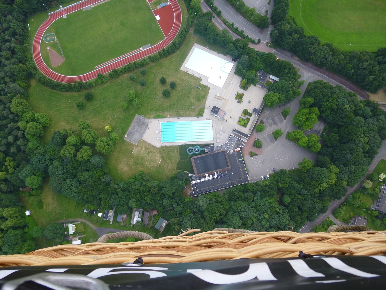 sports swimming pool airphoto free photo