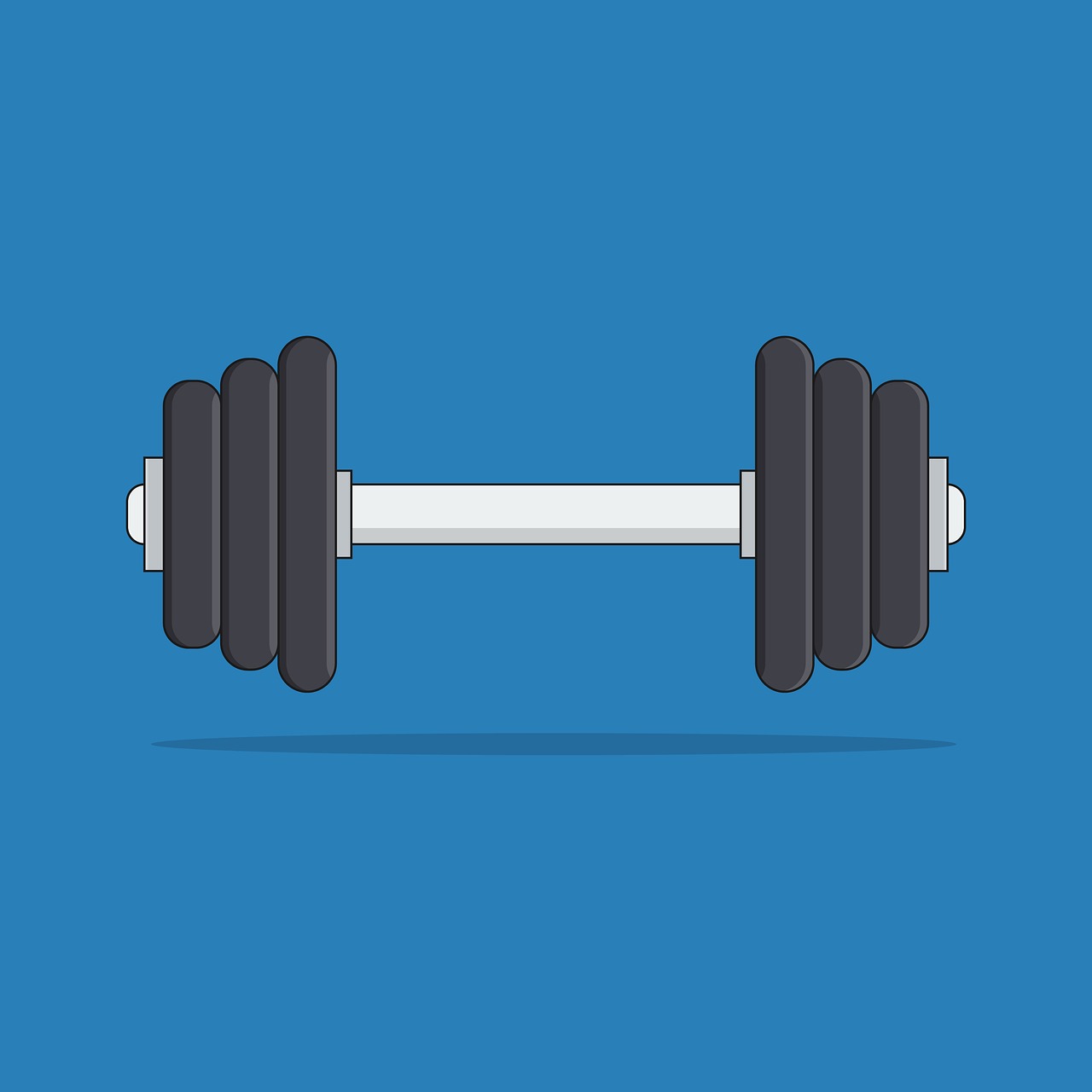 sports barbell symbol free photo