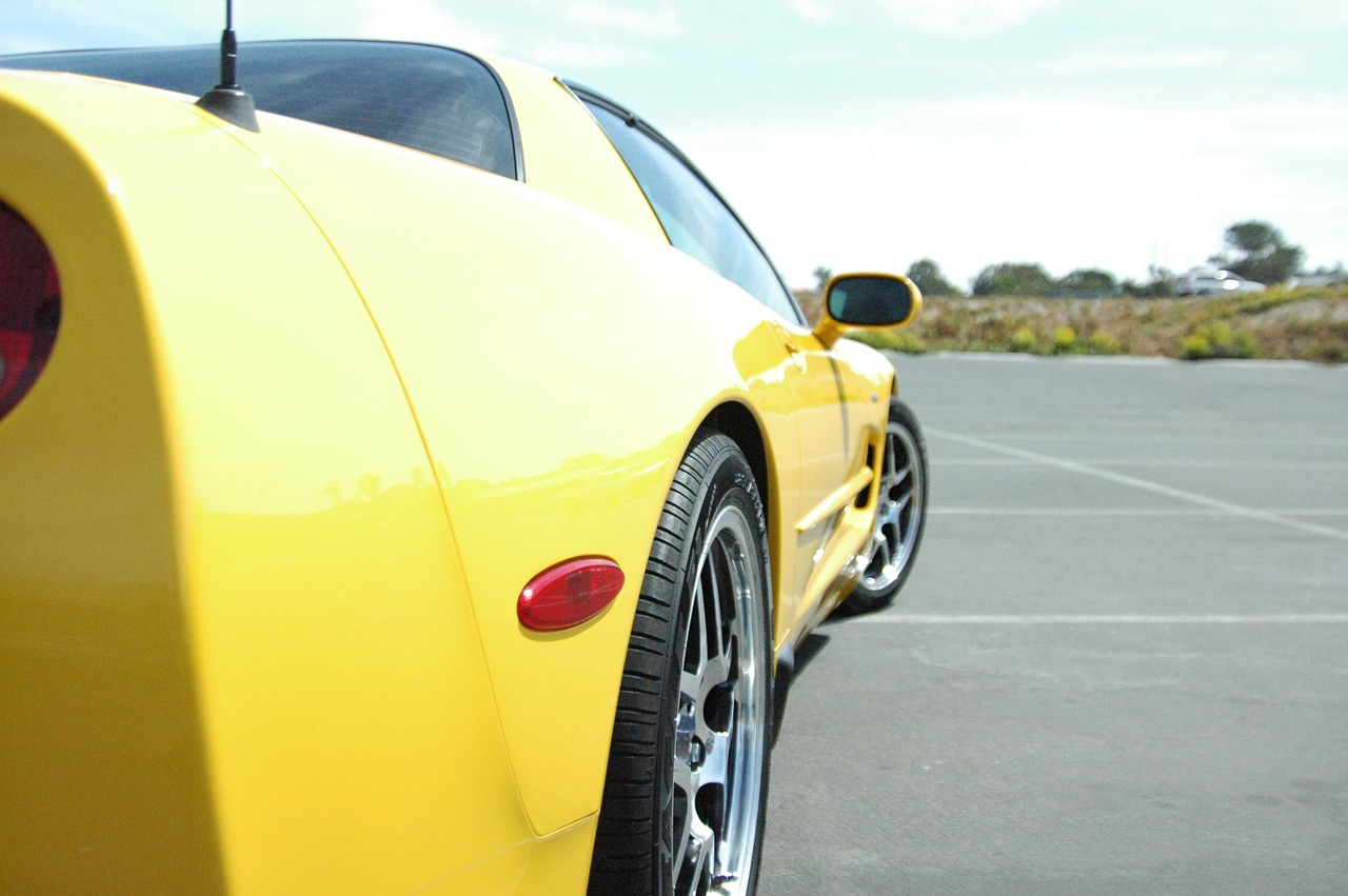 sports car corvette car free photo