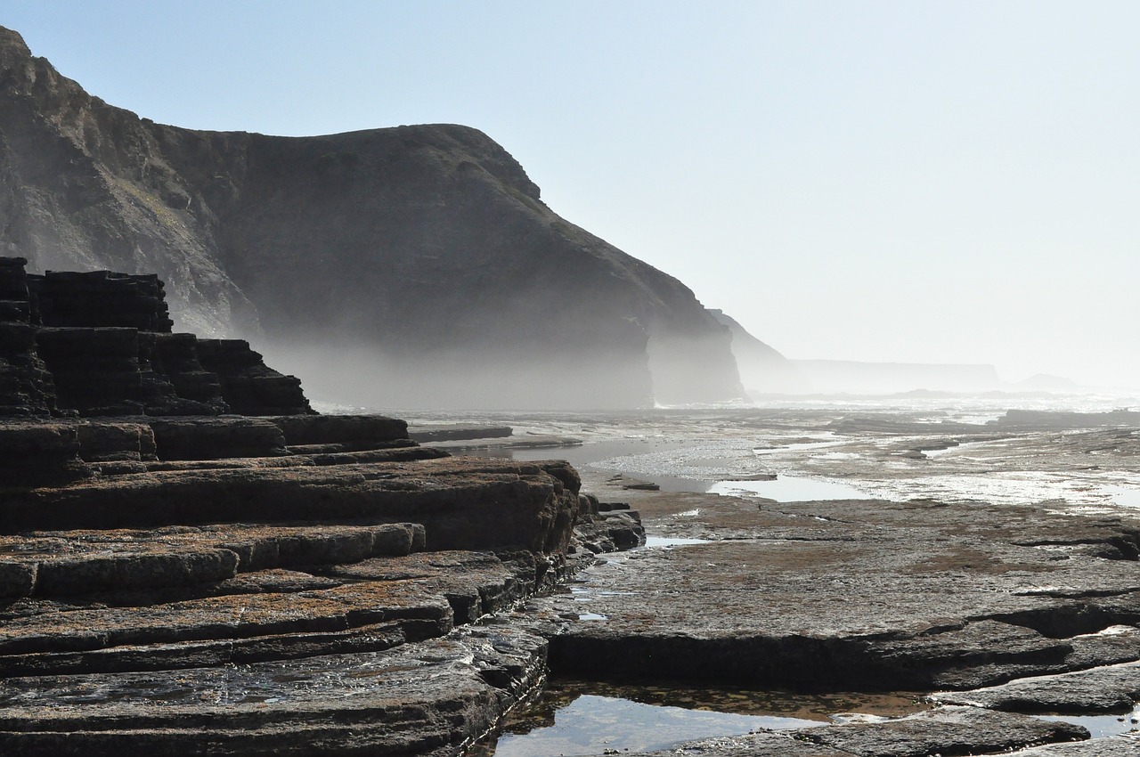 spray cliffs ocean free photo