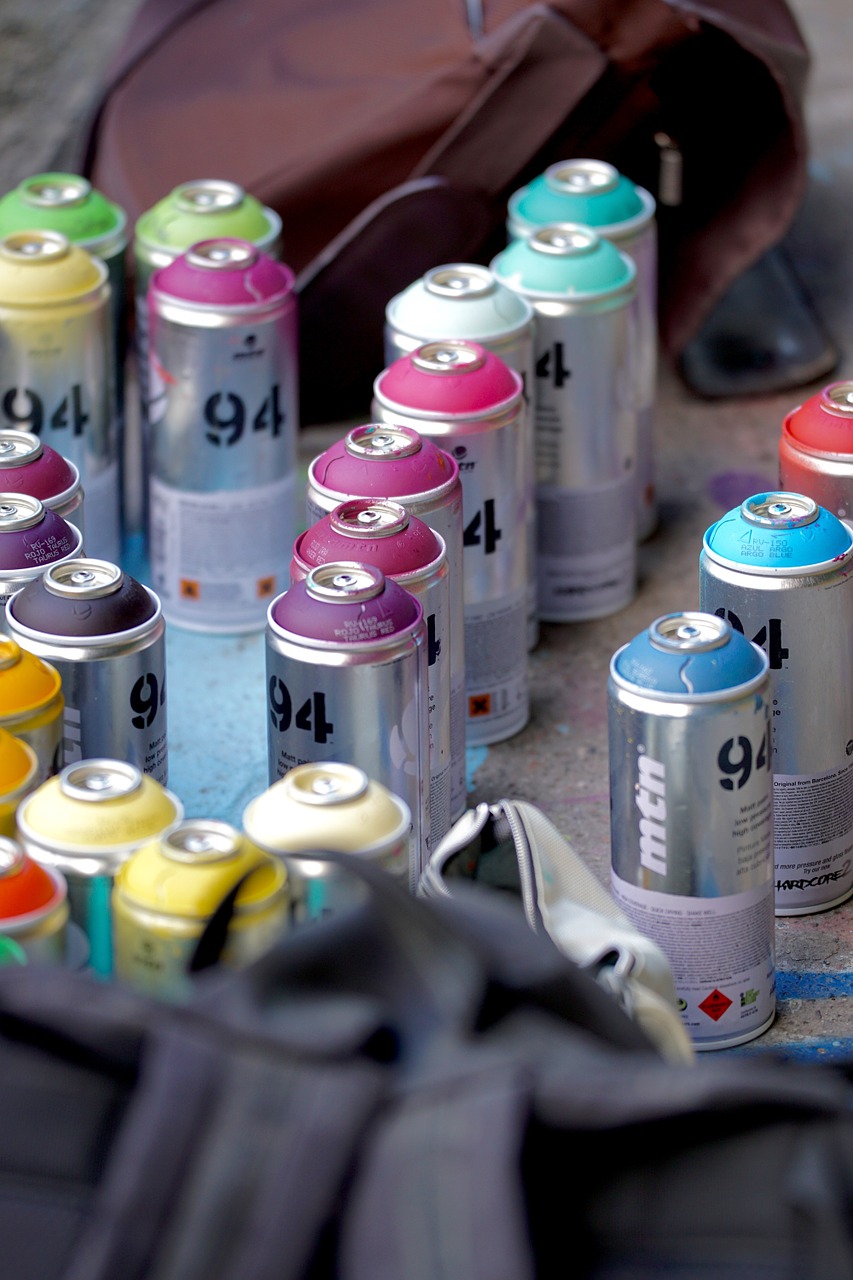 spray cans graffiti shades free photo