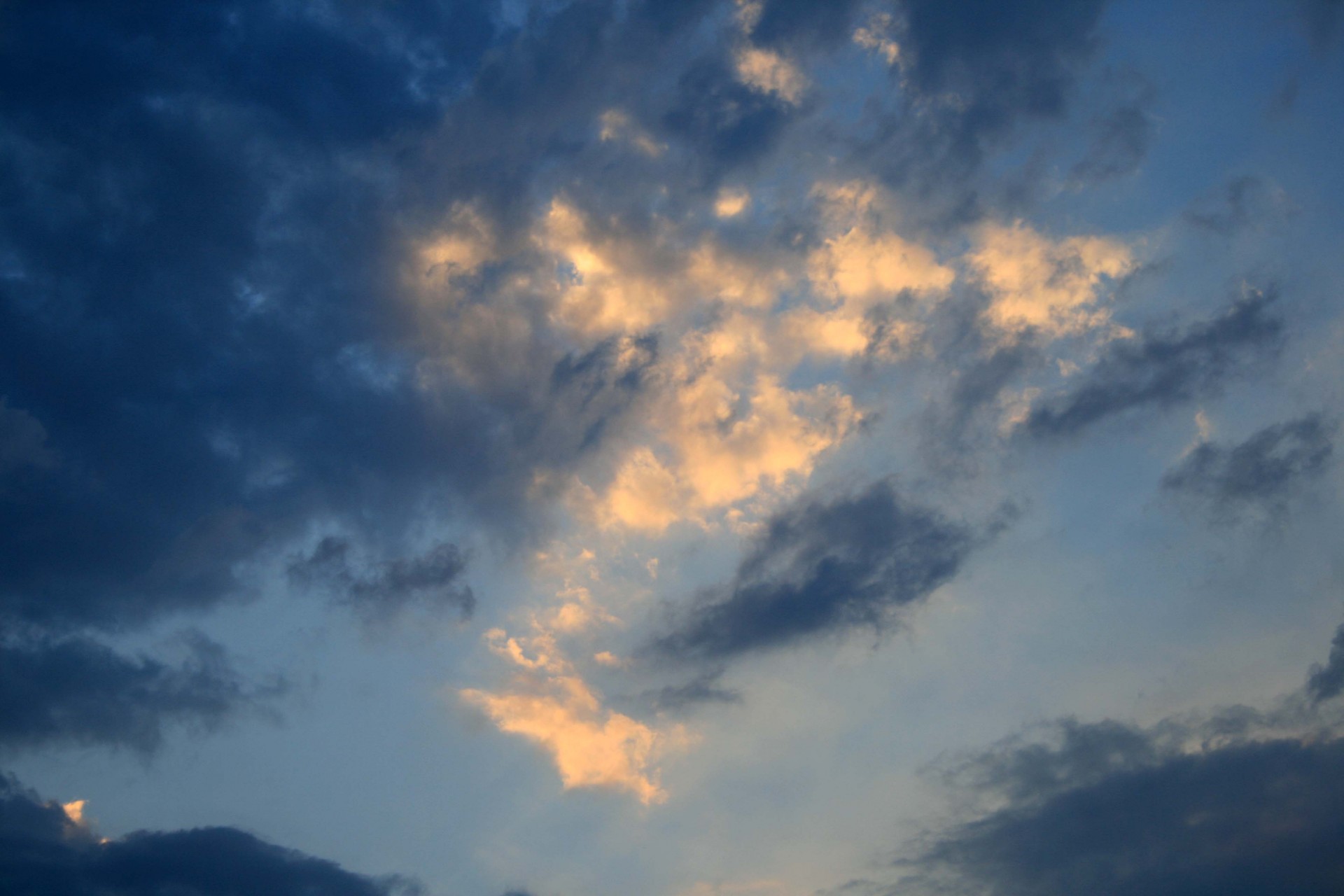 sky clouds glowing free photo