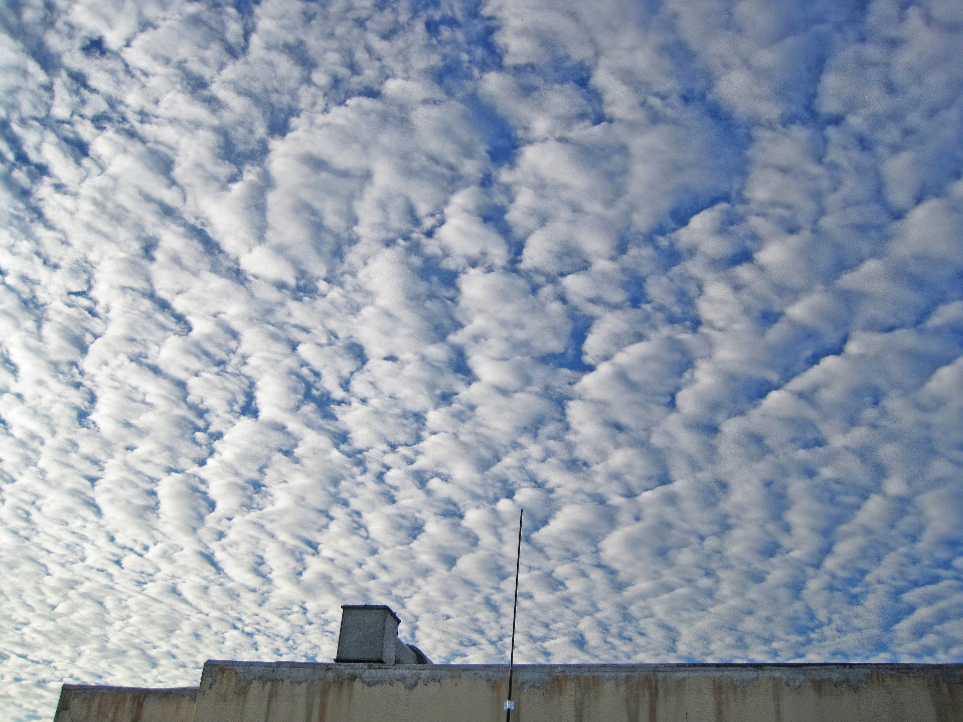 sky clouds filled free photo