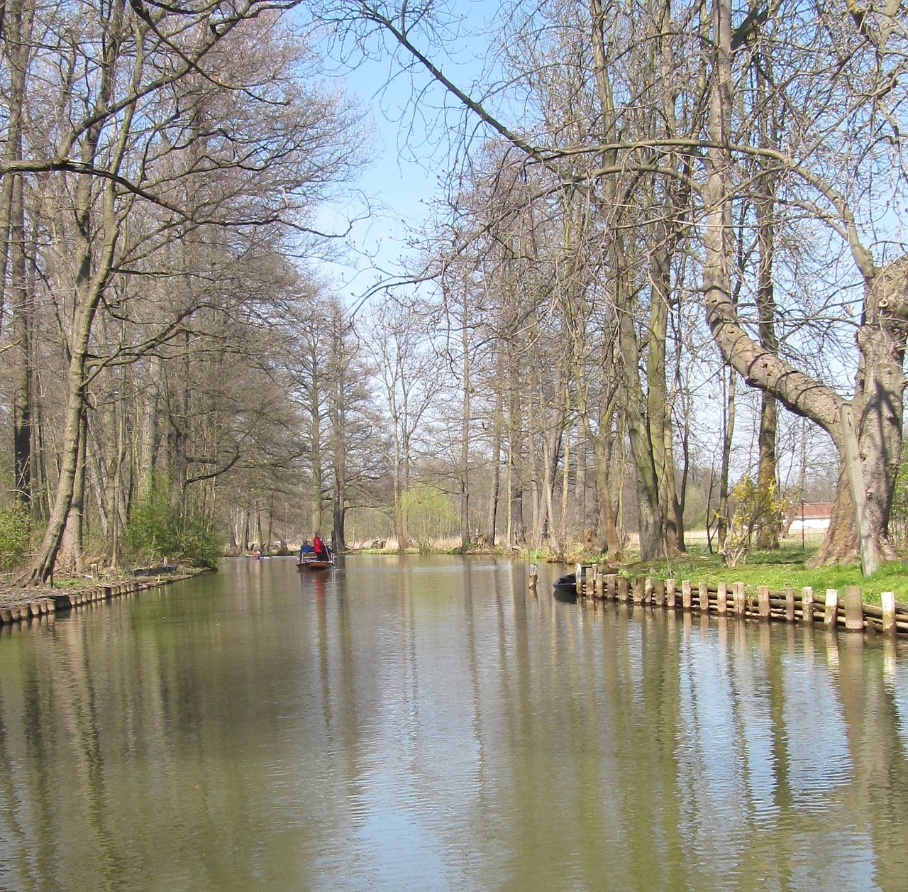 spreewald waterway landscape free photo