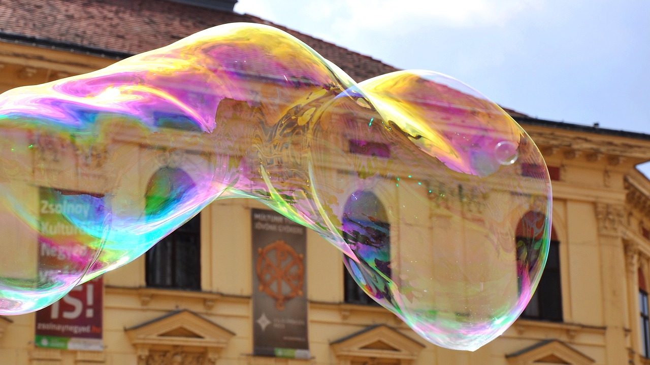 spring stunt bubble free photo