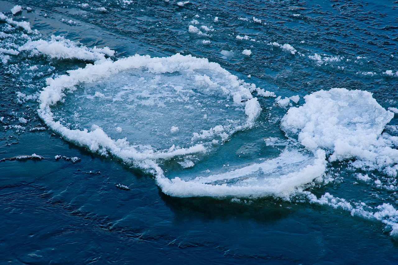 spring ice floe ice floes free photo