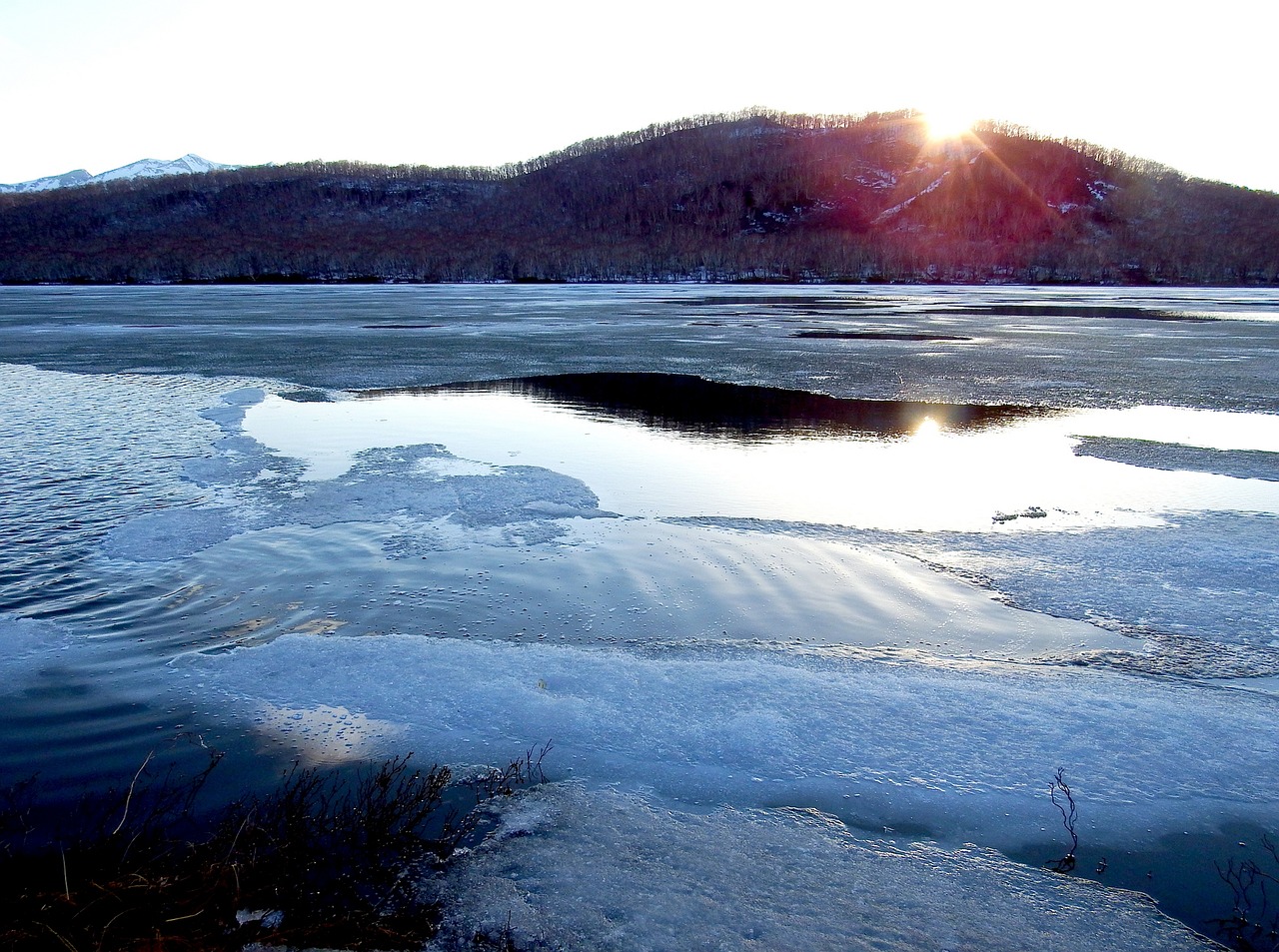 spring lake ice free photo