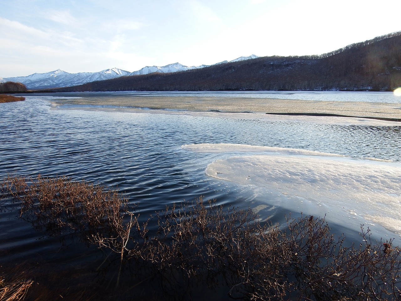 spring lake ice free photo