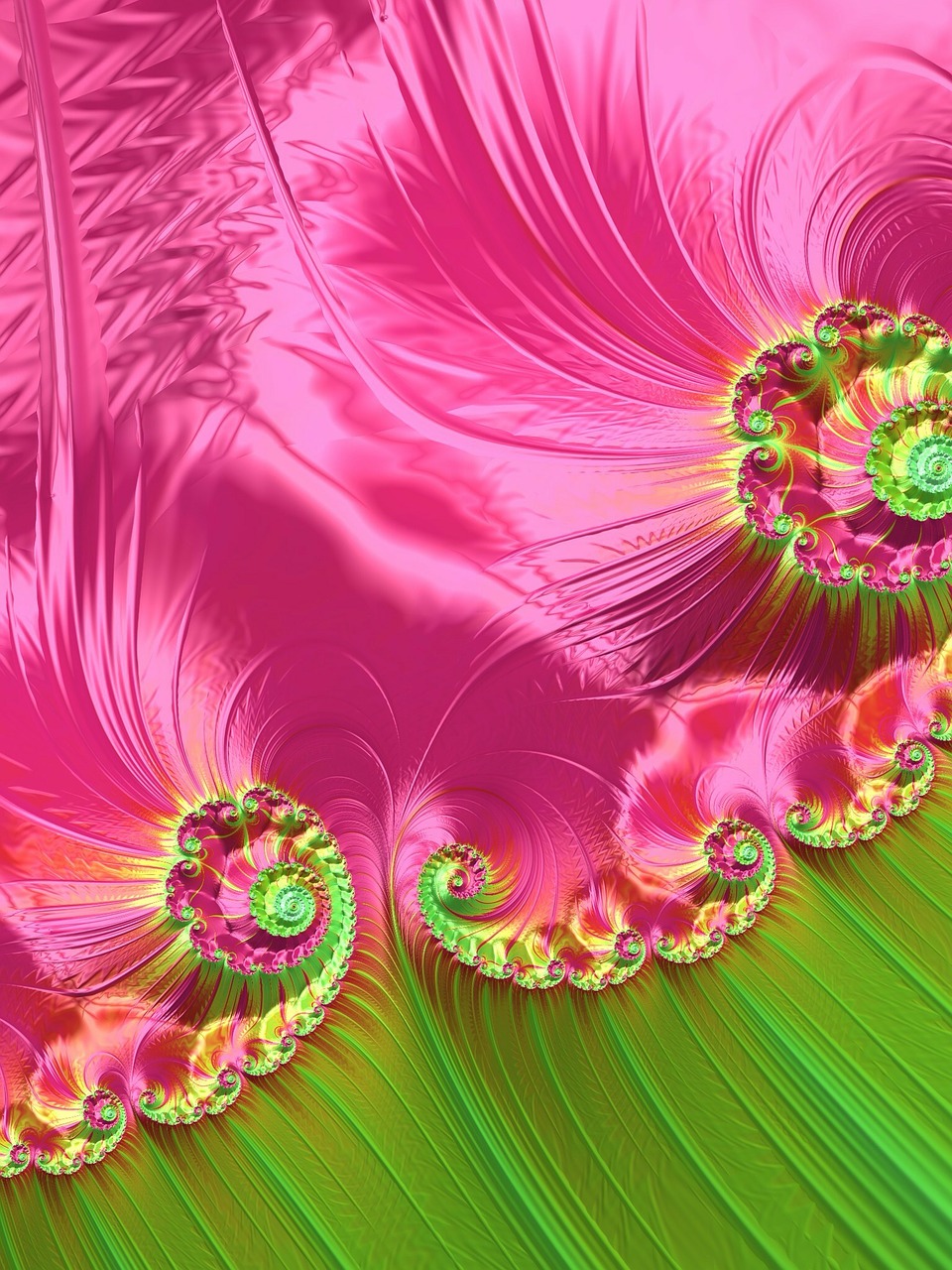 spring abstract fractal free photo