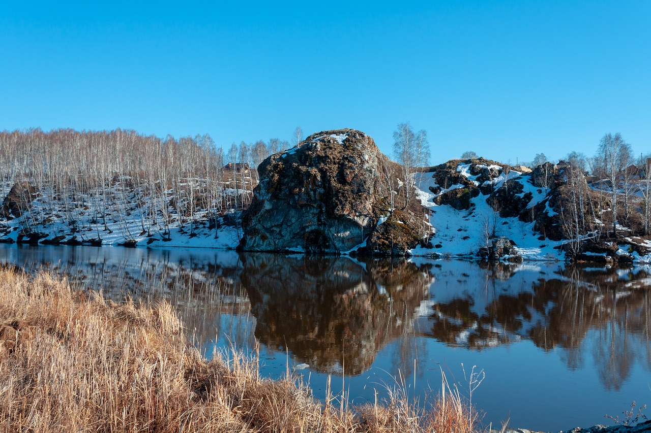 spring  river  rocks free photo