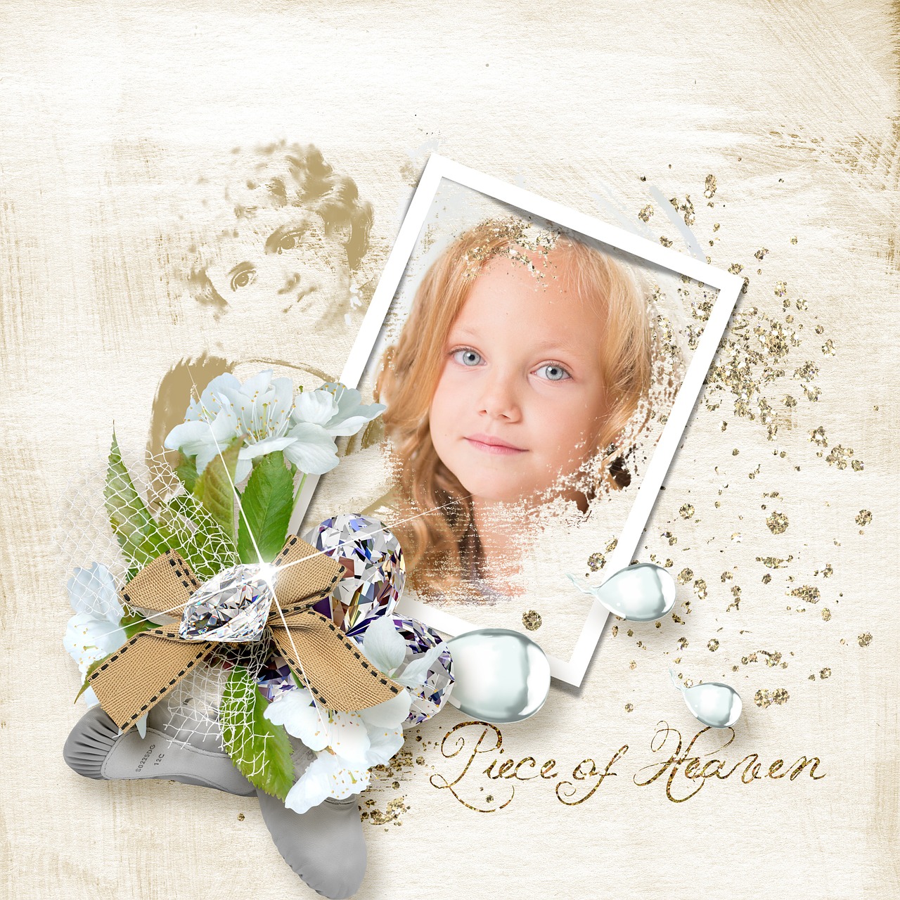 spring scrapbook design free photo