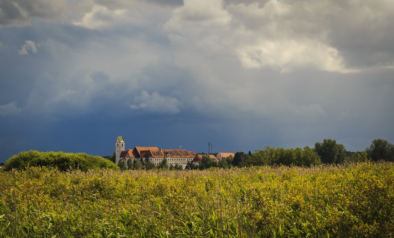 spring lake bad buchau church free photo