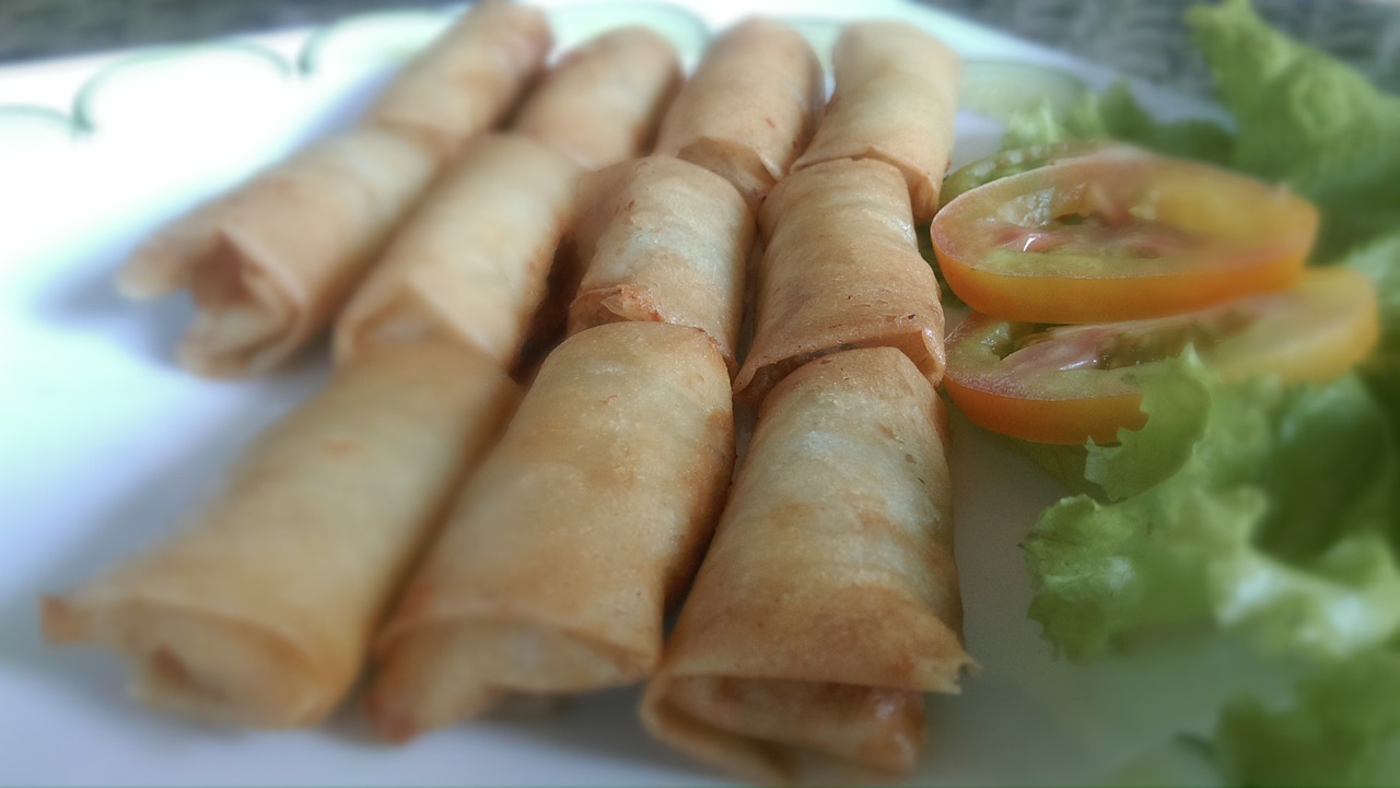 spring rolls food vietnam free photo