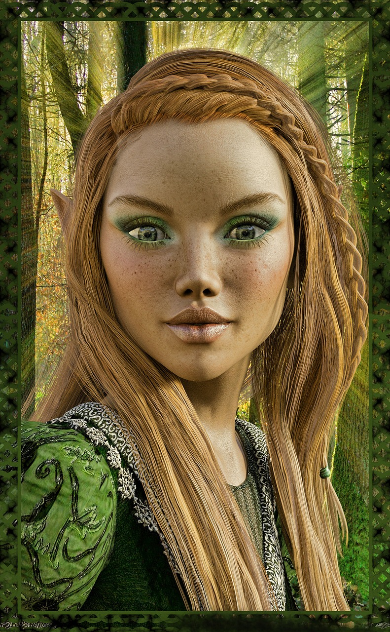 spring witch nature elves free photo