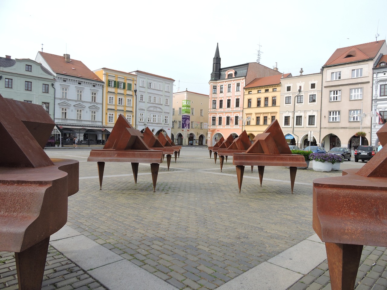 square czech budejovice art free photo