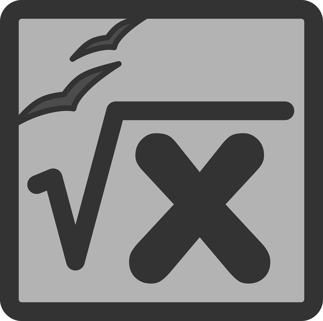 square root function icon free photo