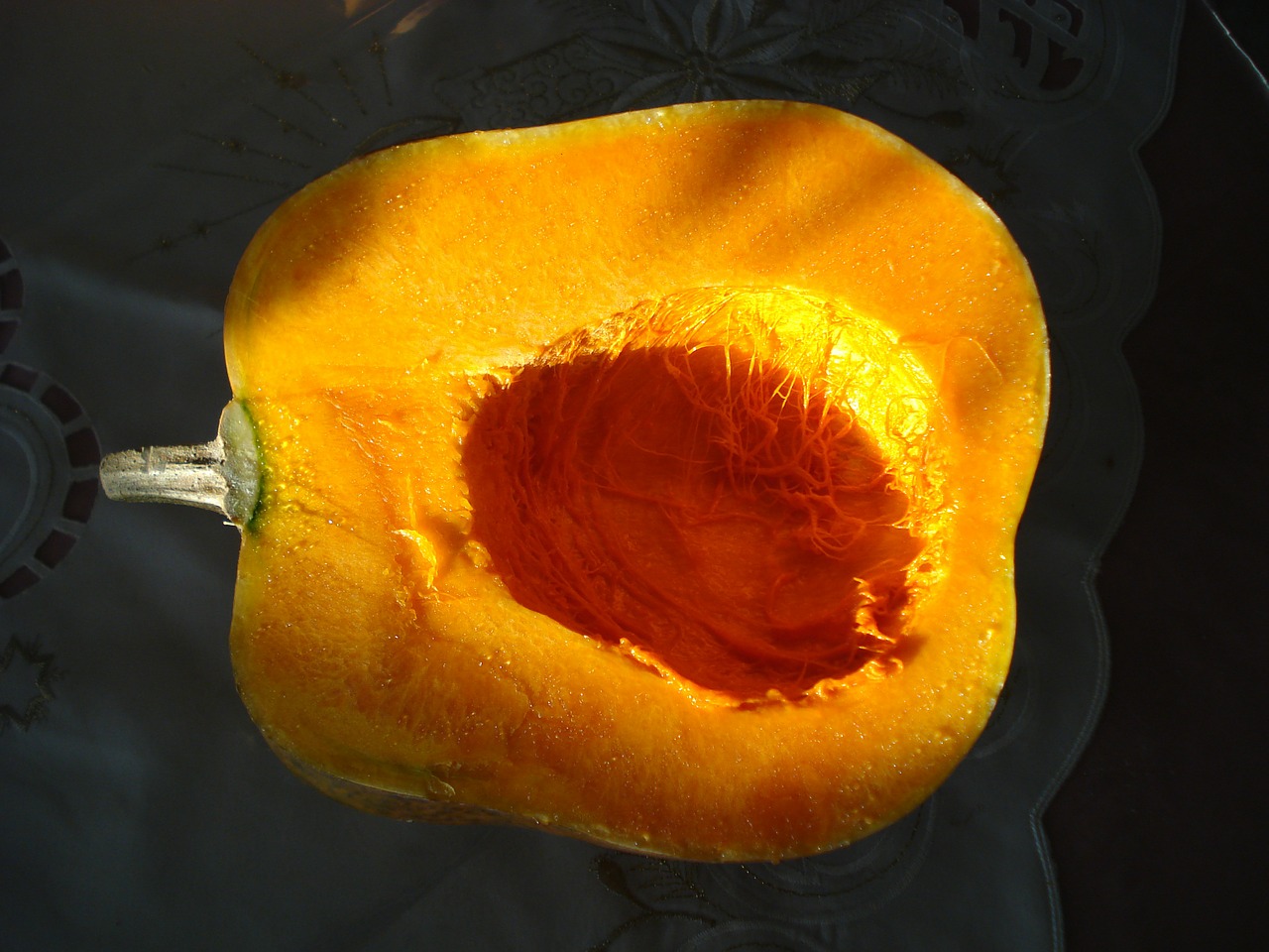 squash half pumpkin free photo