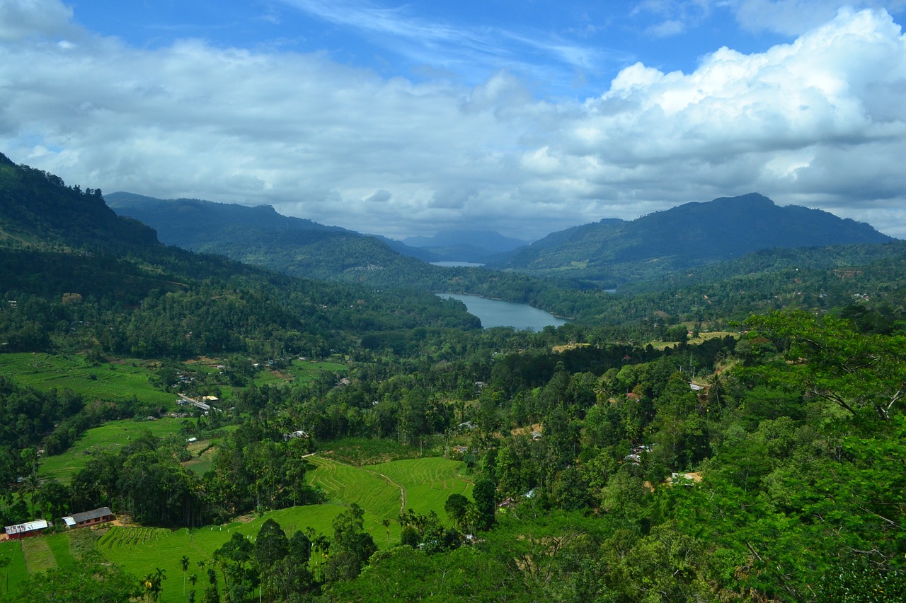 sri lanka central province mountain view free photo