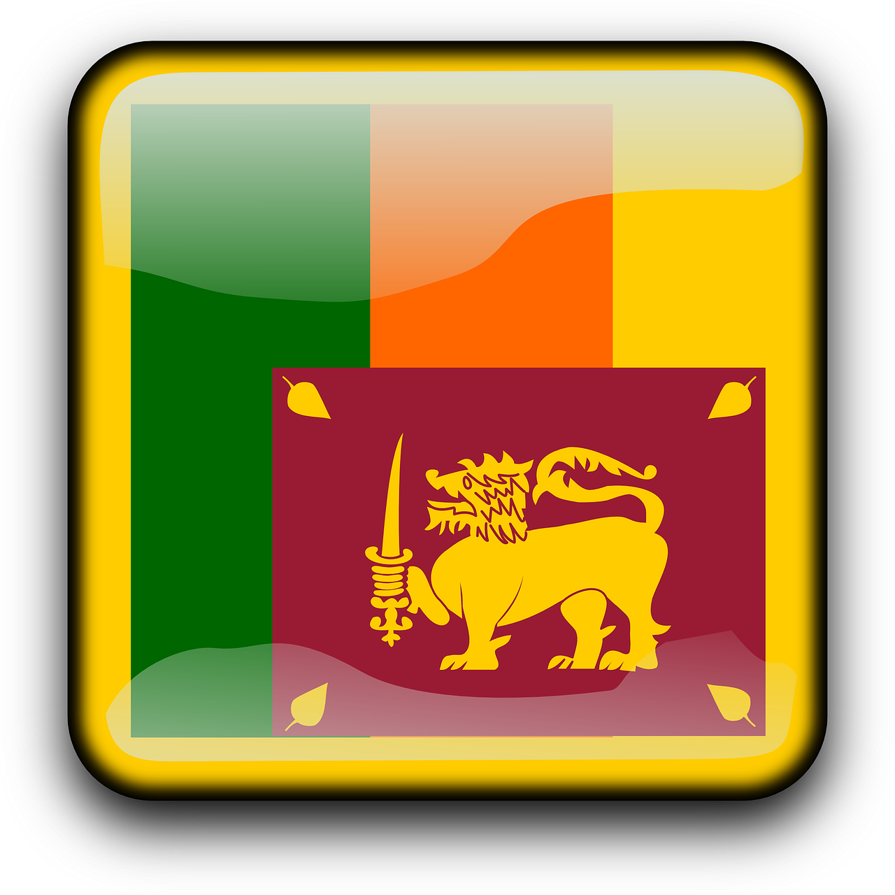 sri lanka flag country free photo