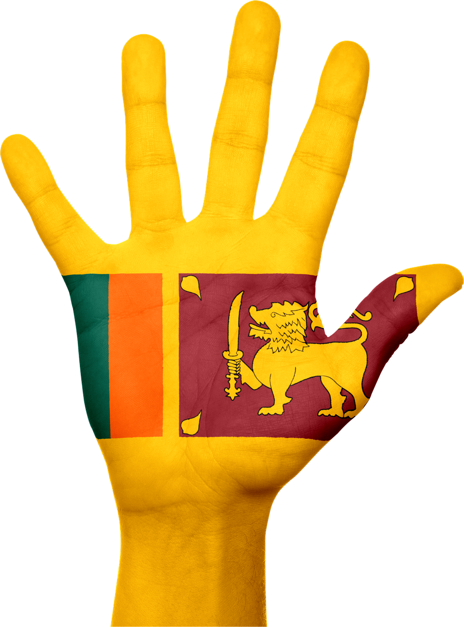 sri lanka flag hand free photo