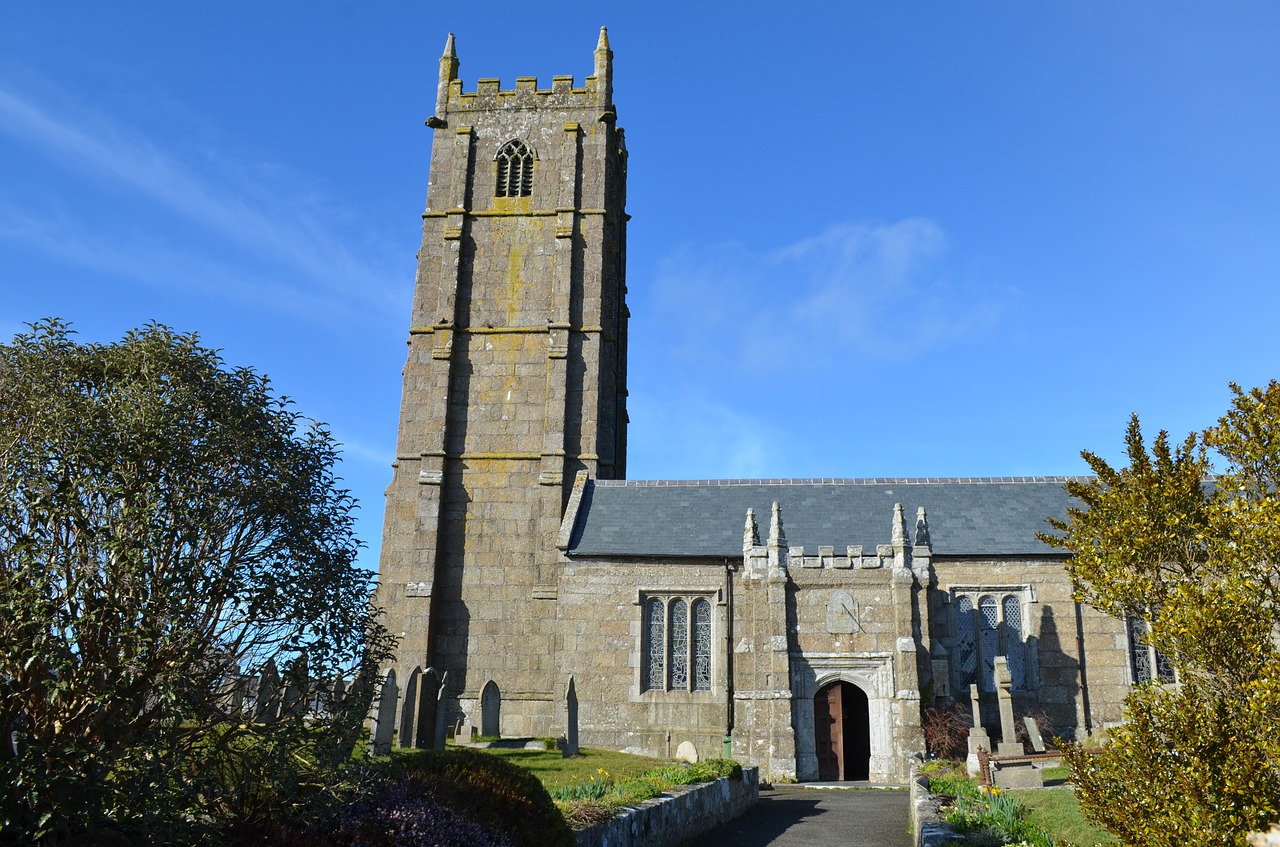 st buryan church  cornwall  near lamorna cove free photo