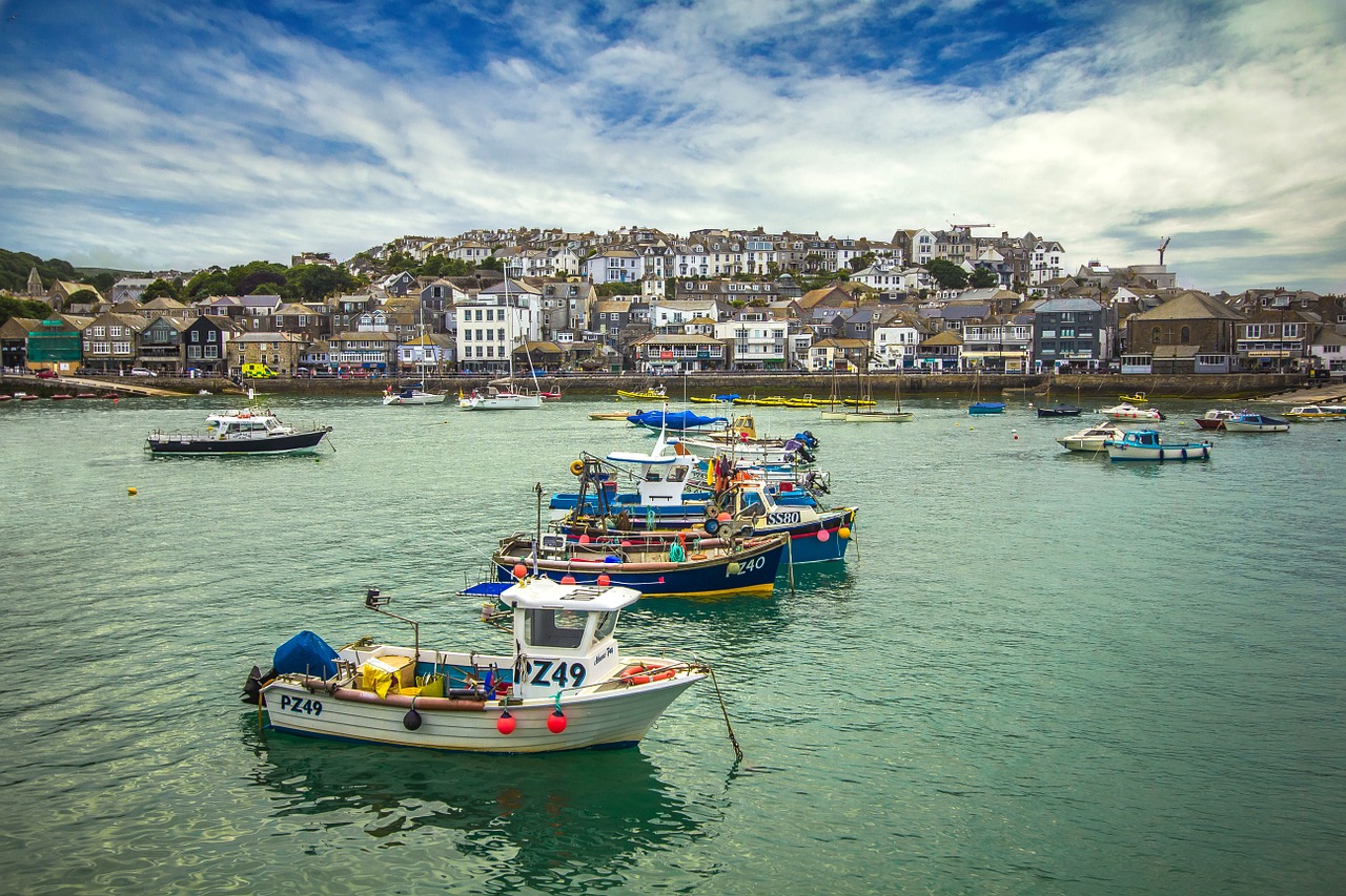 st ives bay the waterfront free photo