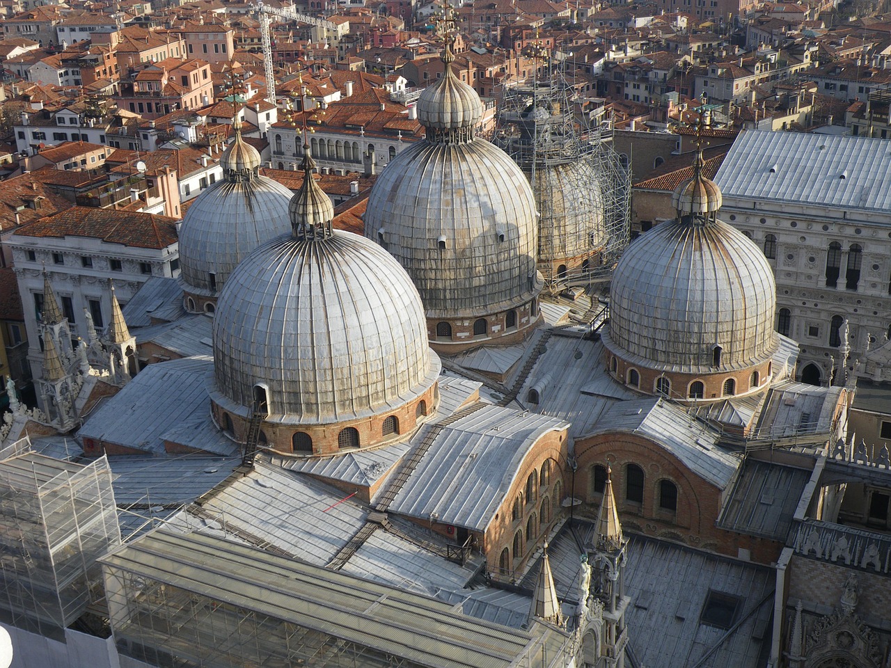 st mark's square venice roof layout free photo