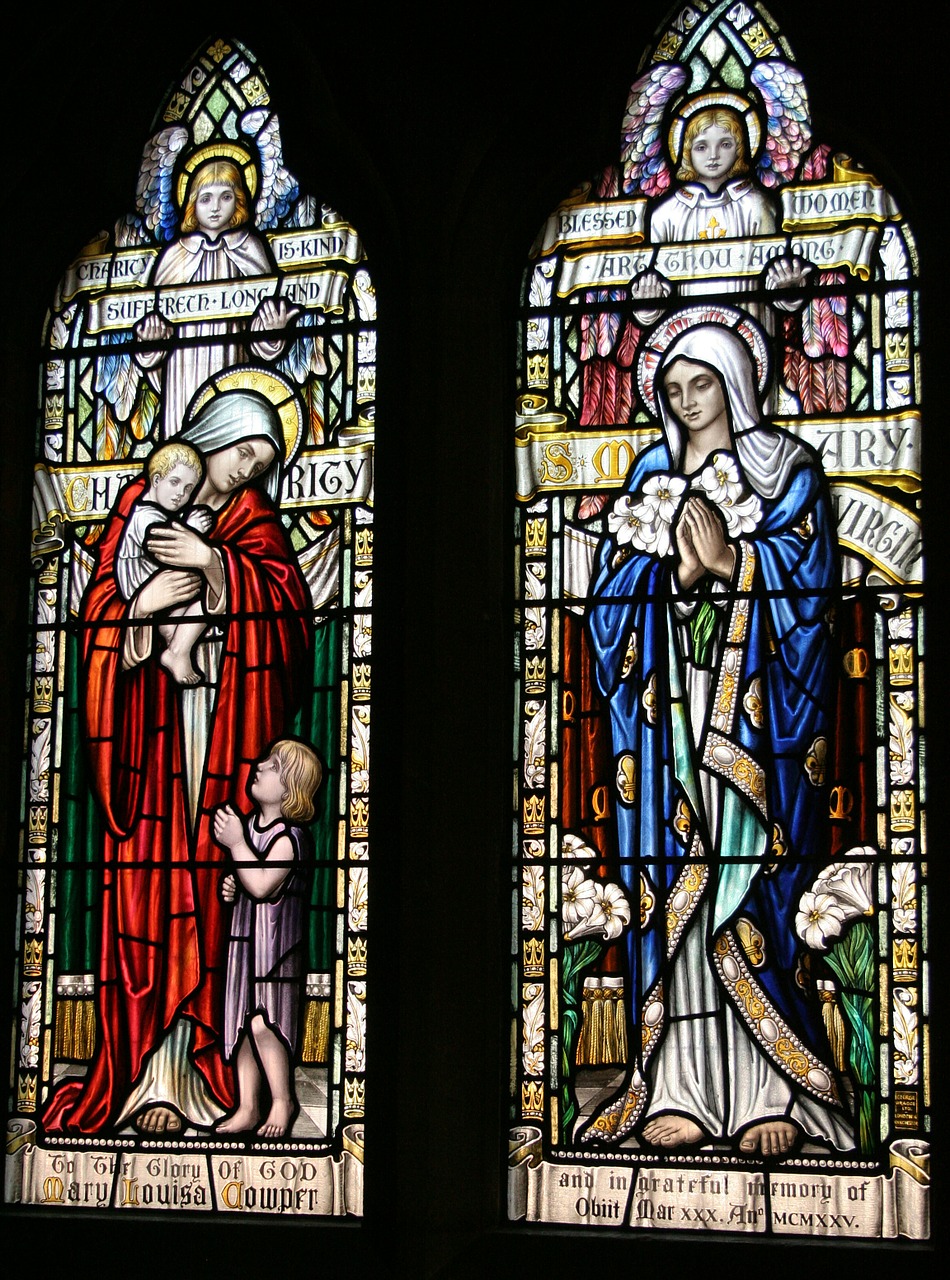 st mary stained glass charity free photo