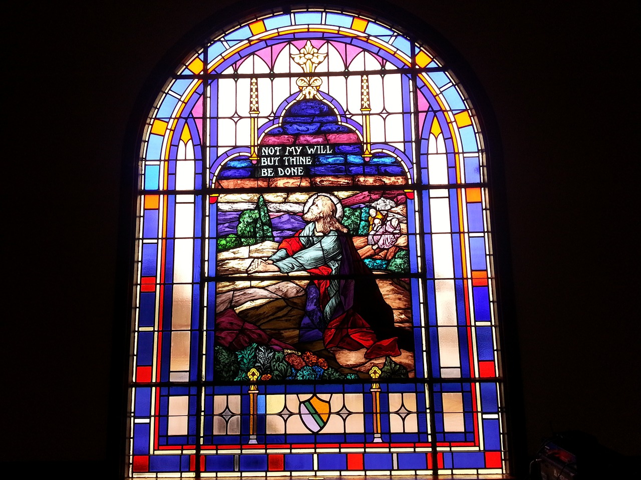 st paul umc big pool md stained glass church free photo