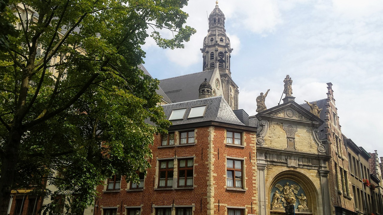 st paul's church antwerp belgium free photo