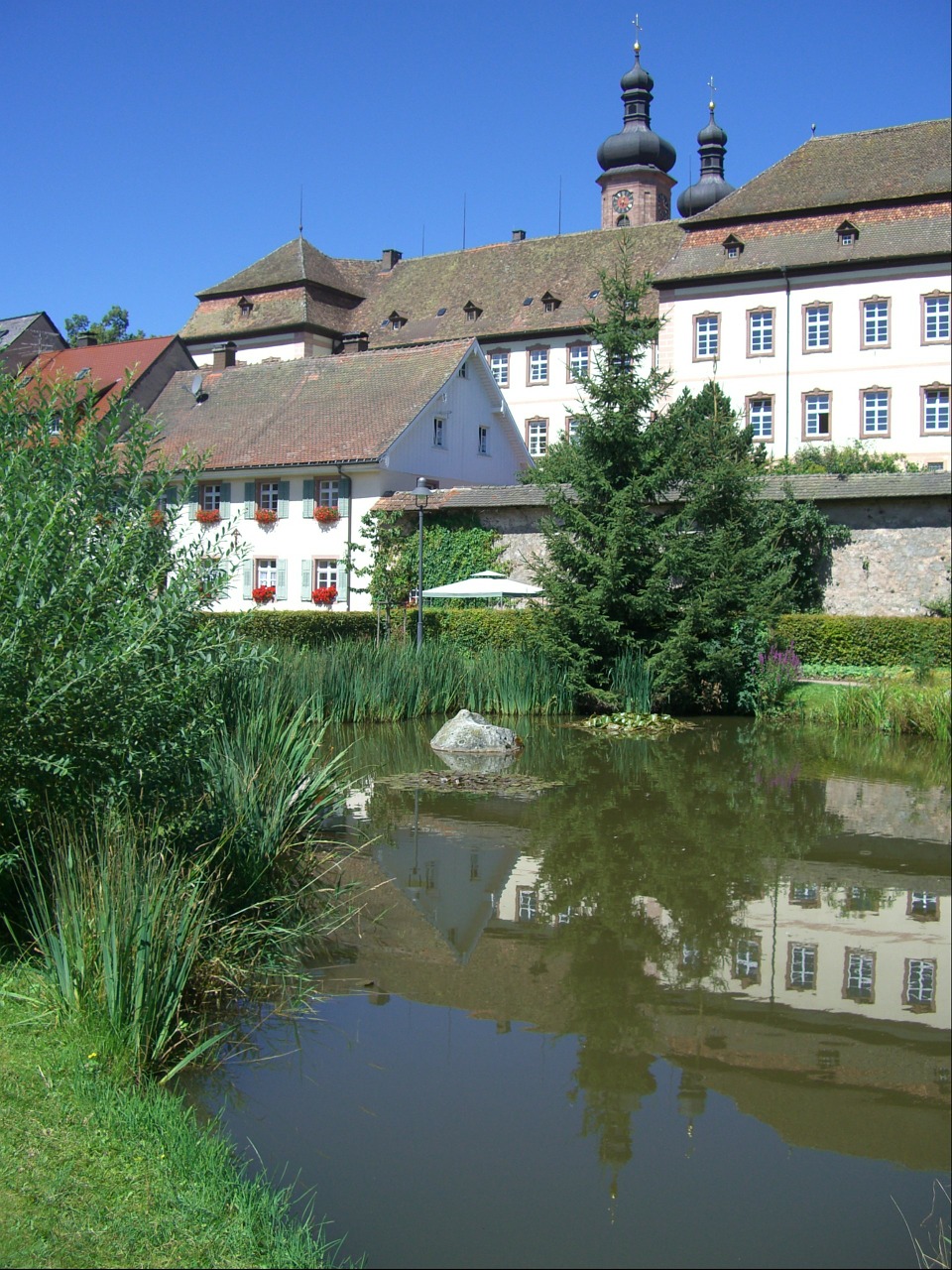 st peter monastery pond free photo