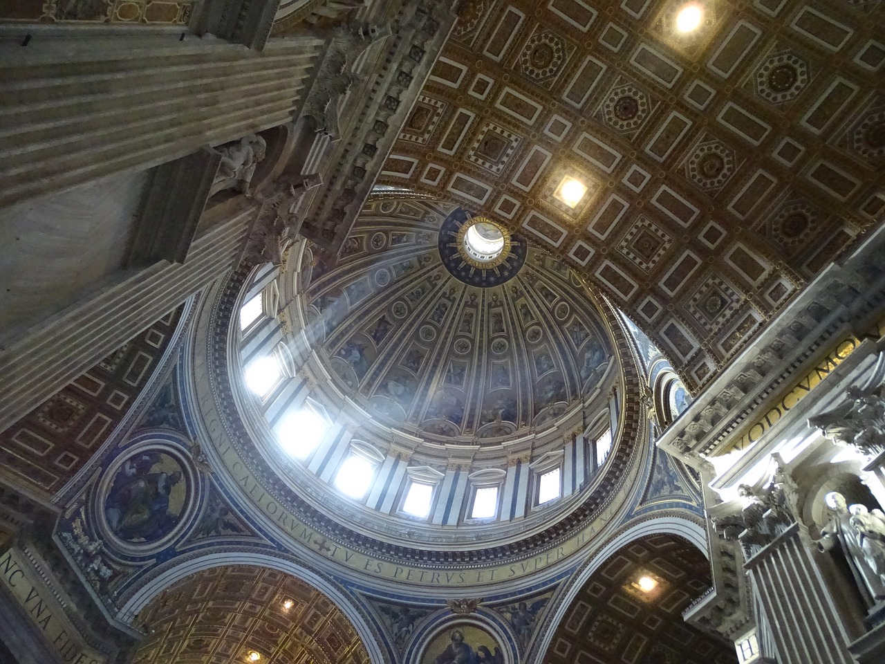 st peter's basilica rome light free photo