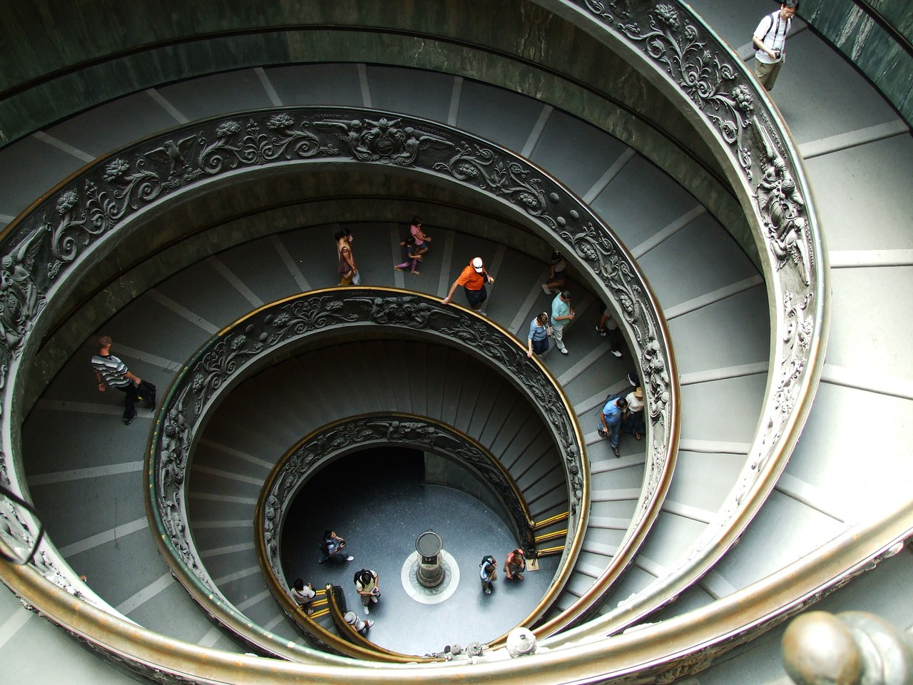 st peter's basilica staircase shaft free photo
