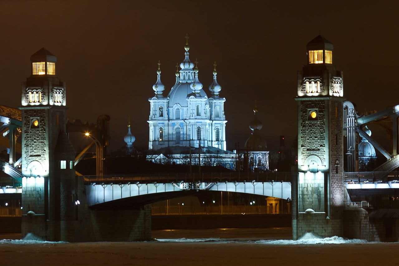 st petersburg russia bridge cathedral free photo