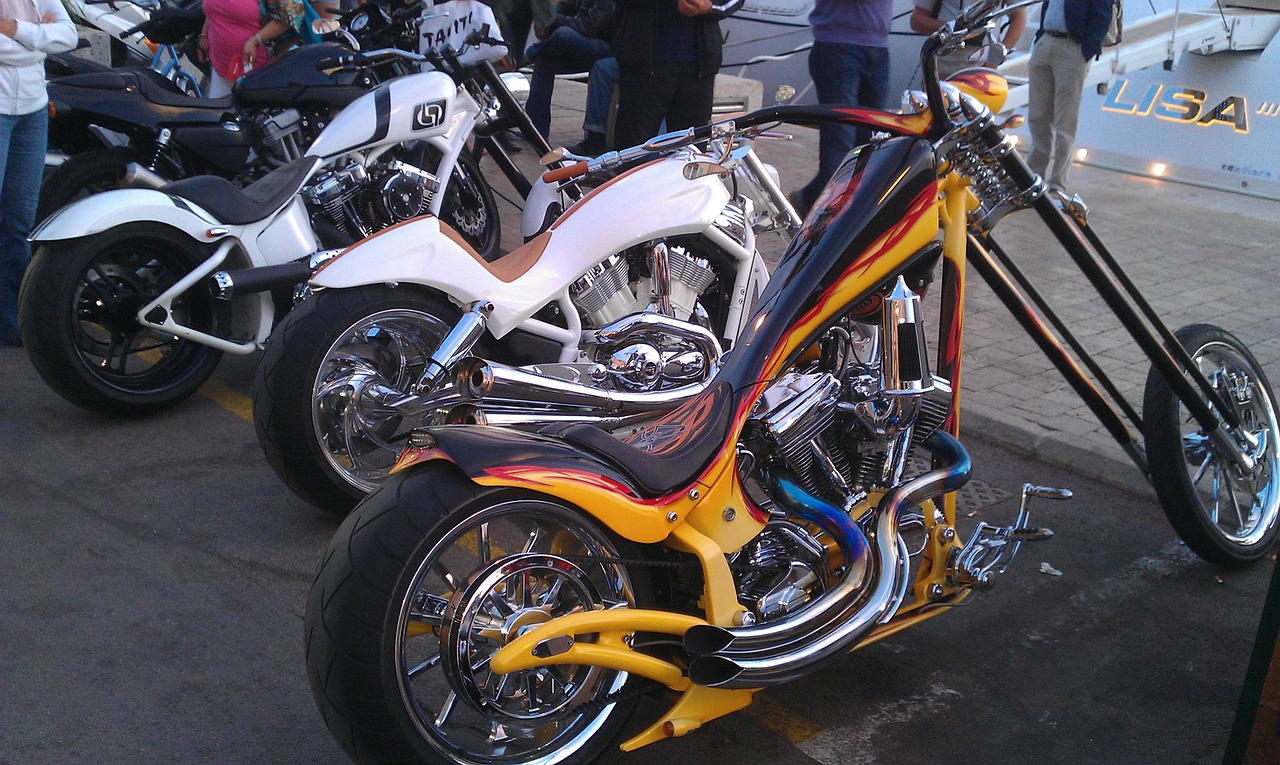 st tropez motorcycles harley davidson free photo