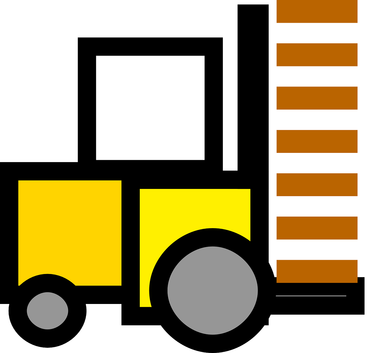 stacker fork truck pallet transporter free photo