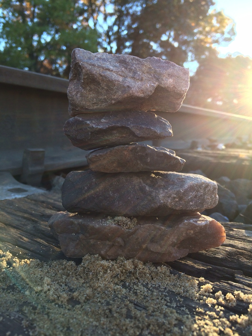 stacking stones rocks relaxation free photo