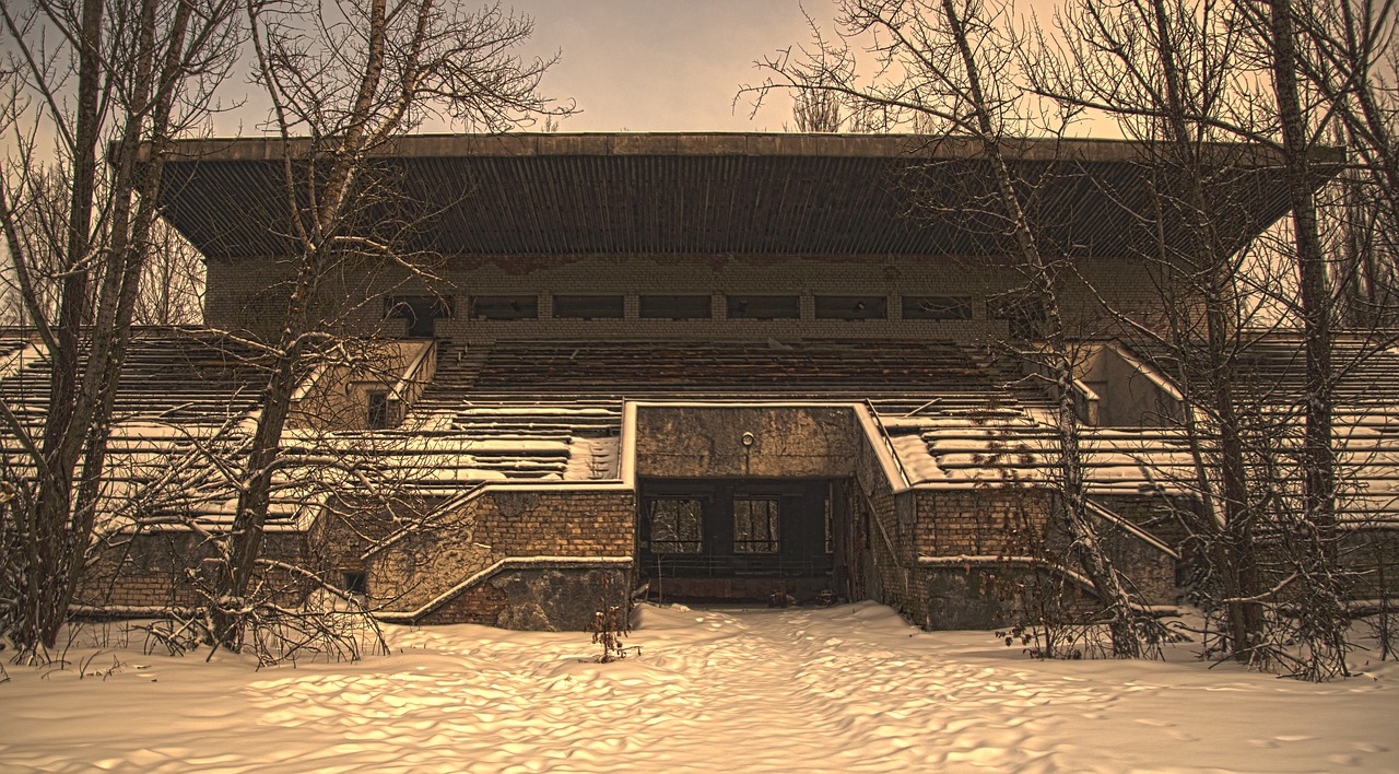 stadium  stand  pripyat free photo