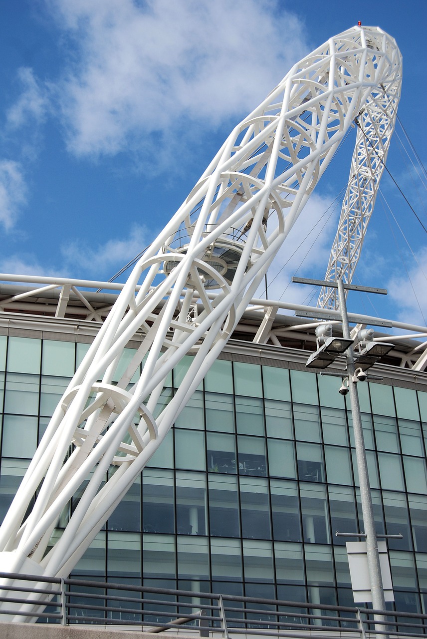 stadium glass metal free photo